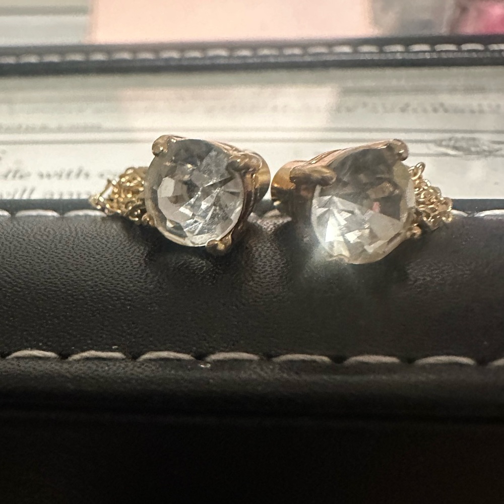 Kate Spade Gold with hanging chain Earrings